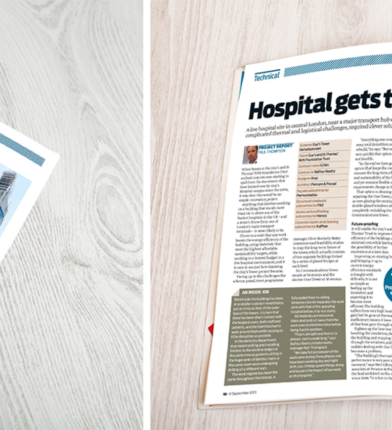 Magazine articles displaying PR coverage secured by Fabrick for Balfour Beatty