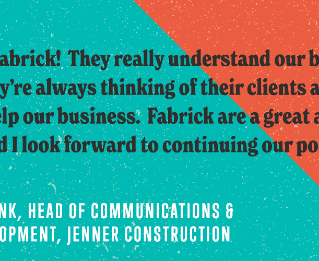 Client testimonial from Jenner