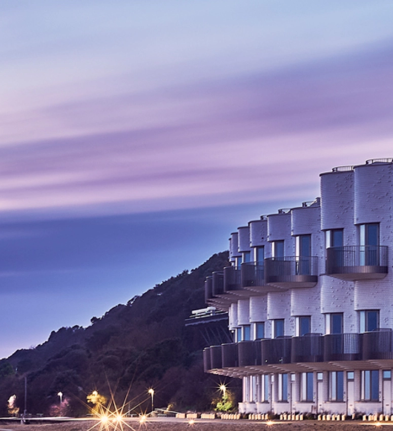 Exterior of Shoreline development in Folkestone, Kent