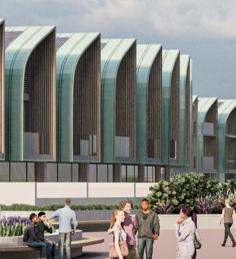 CGI image showing the proposed Princes Parade development in Hythe, Kent