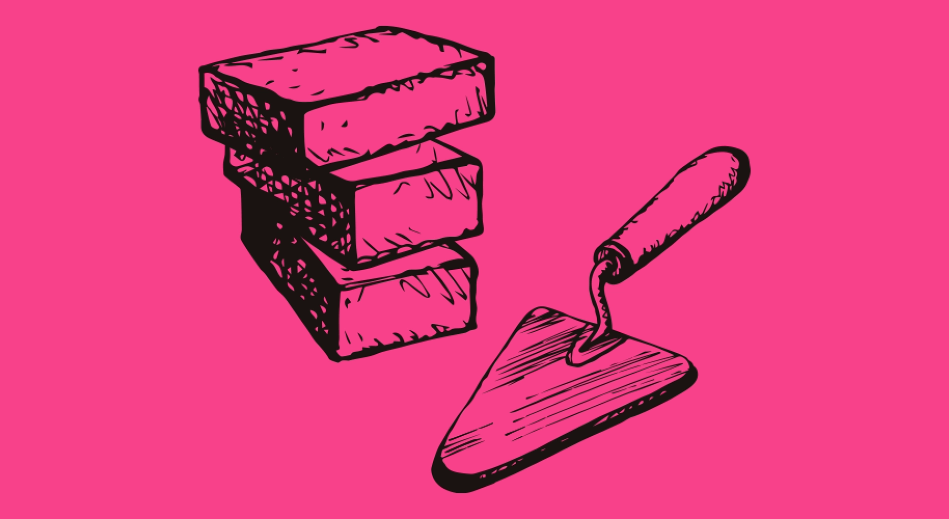 Bricks, mortar, wood, tiles and other construction materials