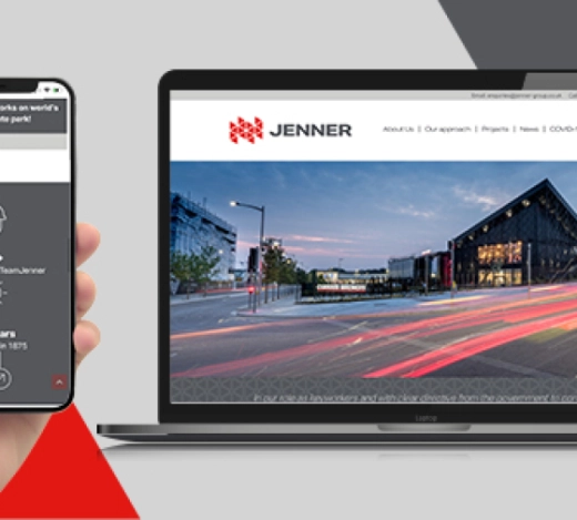 Image of contractor, Jenner Group's new website created by Fabrick's digital website design and build team